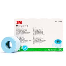 3M Micropore S silikoonteip 25mm, 12tk